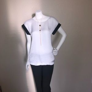 Michael Kors Black white dress top excellent cond.
